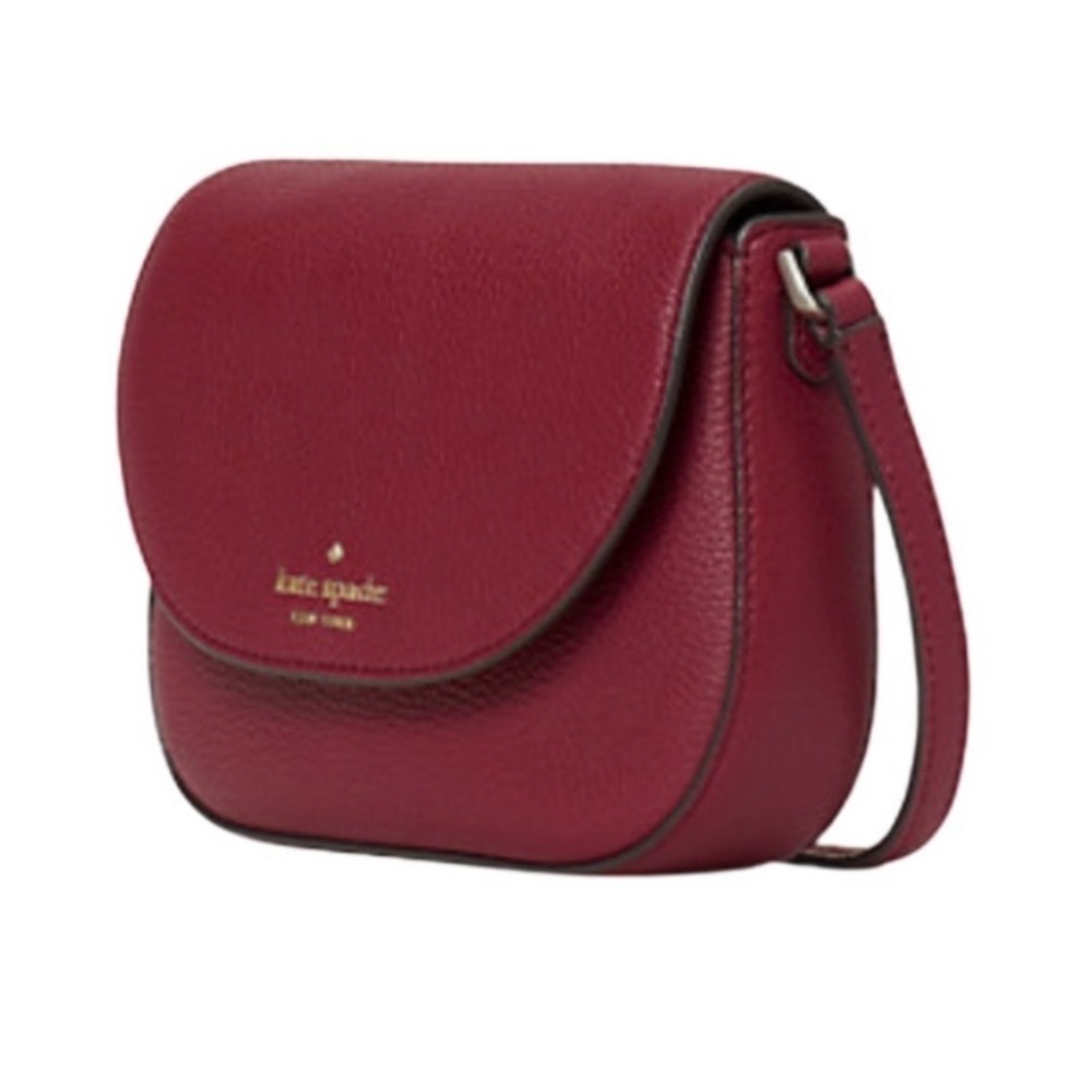 Kate Spade Deep Berry Leila Mini Flap Crossbody
